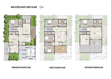 Floor Plan in 4 BHK Villa at Bhavya Evora, Nandigama – for Sale