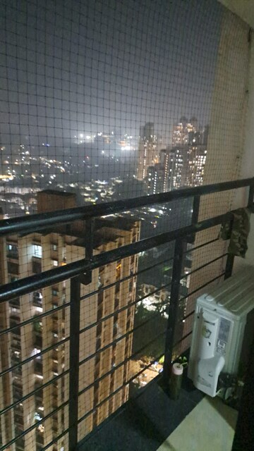 Balcony in 2 BHK Apartment at Runwal Pearl, Manpada – for Rent