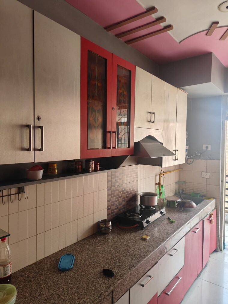Kitchen, mahagun-mascot 3 Bedroom 1550 Sq.Ft. Apartment In Sain Vihar Ghaziabad 8314912