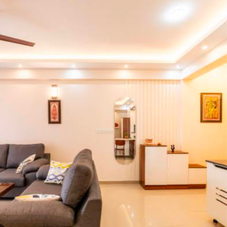 Living Room, signature-global-titanium-spr 4 Bedroom 2900 Sq.Ft. Builder Floor In Fazilpur Jharsa Gurgaon 8314935