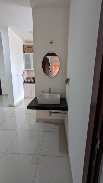 Bathroom in 3 BHK Apartment at Prestige High Fields, Gachibowli – for Rent