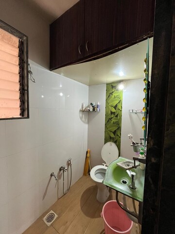 Bathroom in 2 BHK Apartment at Tilak Nagar Building, Tilak Nagar – for Rent