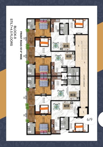 Floor Plan in 3 BHK Builder Floor at Sector 1 Greater Noida – for Sale