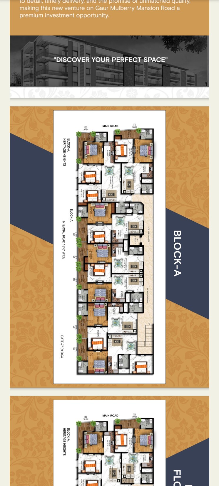 Floor Plan, sector 1 greater noida 3 Bedroom 2100 Sq.Ft. Builder Floor In Sector 1 Greater Noida Greater Noida 8315263