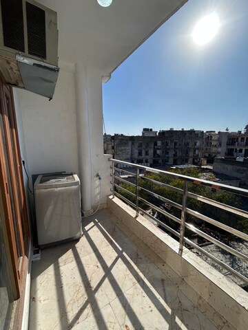 Balcony in 2 BHK Builder Floor at Freedom Fighters Enclave – for Rent