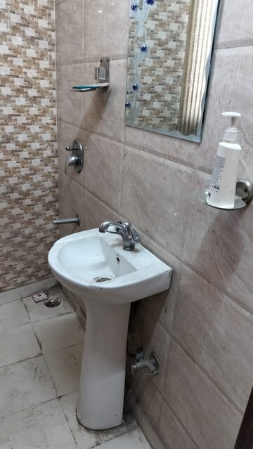Bathroom in 2 BHK Builder Floor at Freedom Fighters Enclave – for Rent
