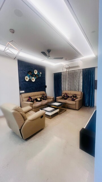 Living Room in 3 BHK Apartment at Microtek Greenburg, Sector 86 – for Rent