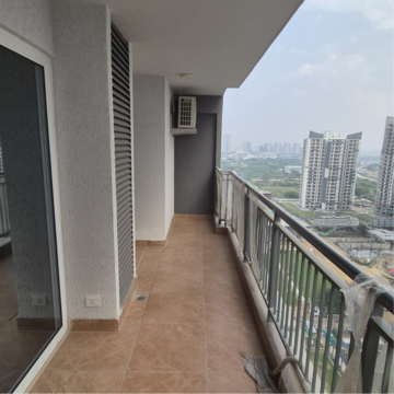 Balcony in 3 BHK Apartment at Godrej Meridien, Mohammad Heri Village – for Rent