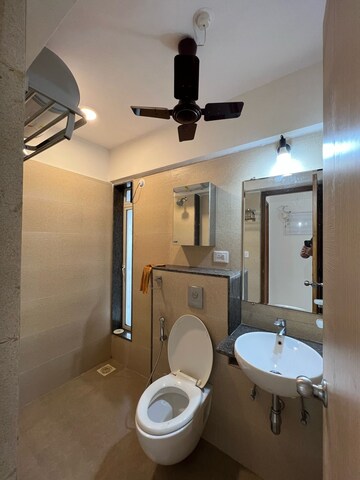 Bathroom in 2 BHK Apartment at Pride Park Royale, Andheri East – for Rent