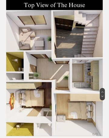 Kitchen in 6 BHK Villa at Vrindavan Colony – for Sale
