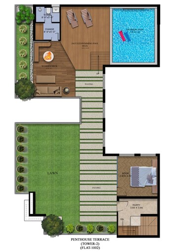 Master Plan in 5 BHK Penthouse at Gms Road – for Sale