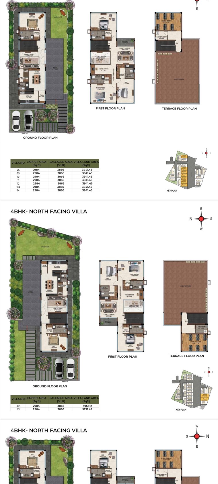 Floor Plan, casagrand-windsor-court 4 Bedroom 3864 Sq.Ft. Villa In Malikdanguda Hyderabad 8316149