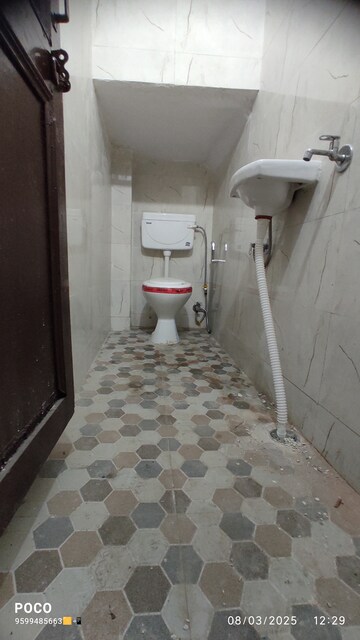 Bathroom in 1 BHK Builder Floor at Mehrauli – for Rent