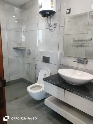 Bathroom in 3 BHK Builder Floor at Ansal Sushant Lok I, Sector 43 – for Rent