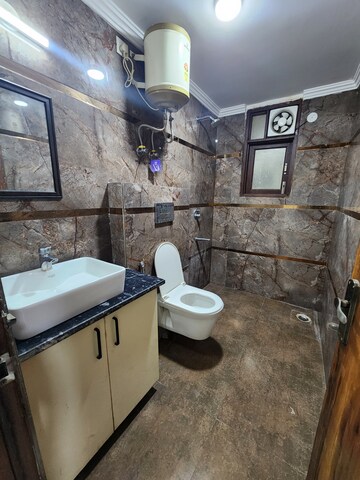 Bathroom in 2 BHK Apartment at Chattarpur – for Rent