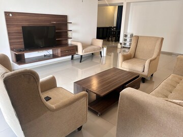Master Bedroom in 3 BHK Apartment at Panchshil One North, Magarpatta City – for Rent
