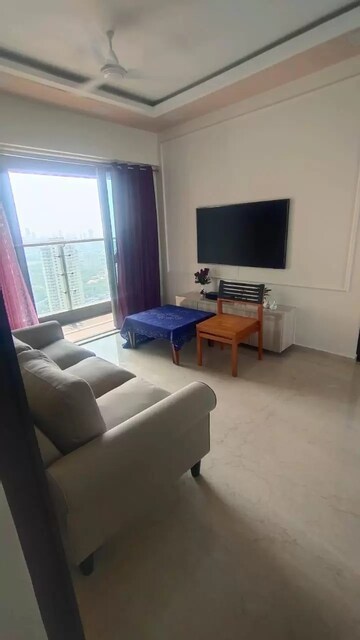 Living Room in 2 BHK Apartment at Chandak Cornerstone, Worli – for Rent