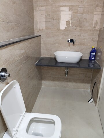 Bathroom in 2 BHK Apartment at Khodiyaar Siddharth Nagar Shivam CHS, Goregaon West – for Rent
