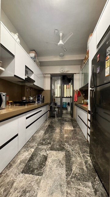 Kitchen in 3 BHK Apartment at Rustomjee Paramount, Khar West – for Rent
