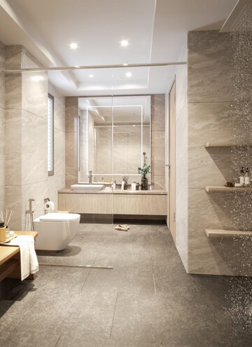 Bathroom in 4 BHK Apartment at Sobha Waterfront, Somajiguda – for Sale