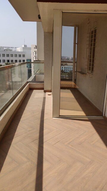 Balcony in 3 BHK Apartment at Vasudha Parnika, Balewadi – for Rent