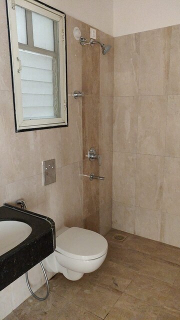 Bathroom in 3 BHK Apartment at Vasudha Parnika, Balewadi – for Rent