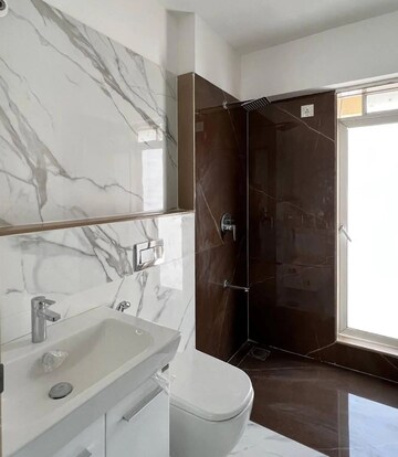 Bathroom in 4 BHK Apartment at Ahuja Towers, Prabhadevi – for Rent