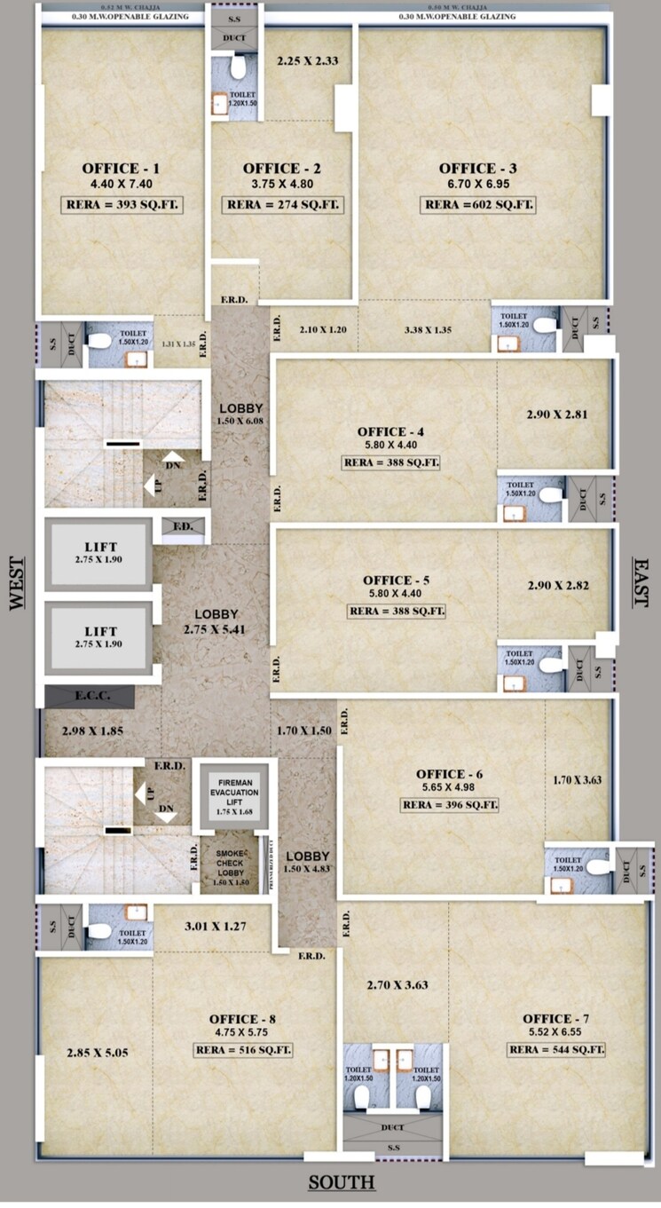 Floor Plan, goregaon west Commercial Office Space 393 Sq.Ft. In Goregaon West Mumbai 8320069