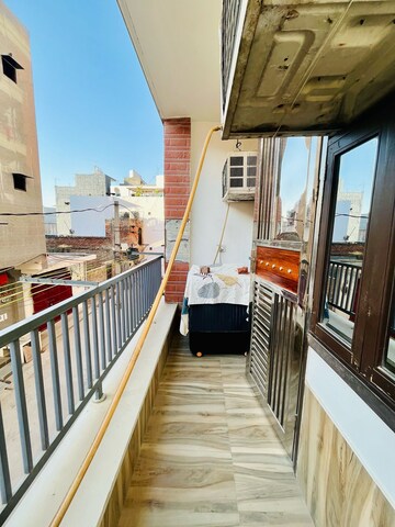 Balcony in 3 BHK Builder Floor at Dwarka Mor – for Rent