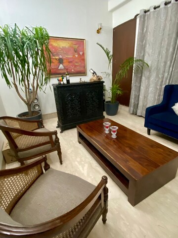 Living Room in 4 BHK Apartment at Safdarjang Enclave – for Sale