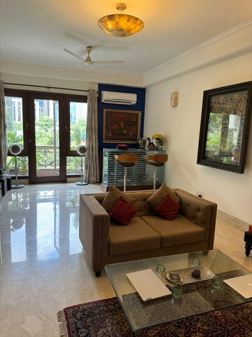 Living Room in 4 BHK Apartment at Safdarjang Enclave – for Sale