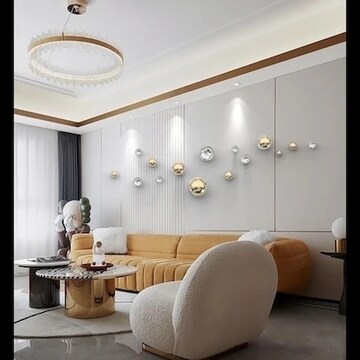 Living Room in 3.5 BHK Builder Floor at M3M Soulitude, Sector 89 – for Rent