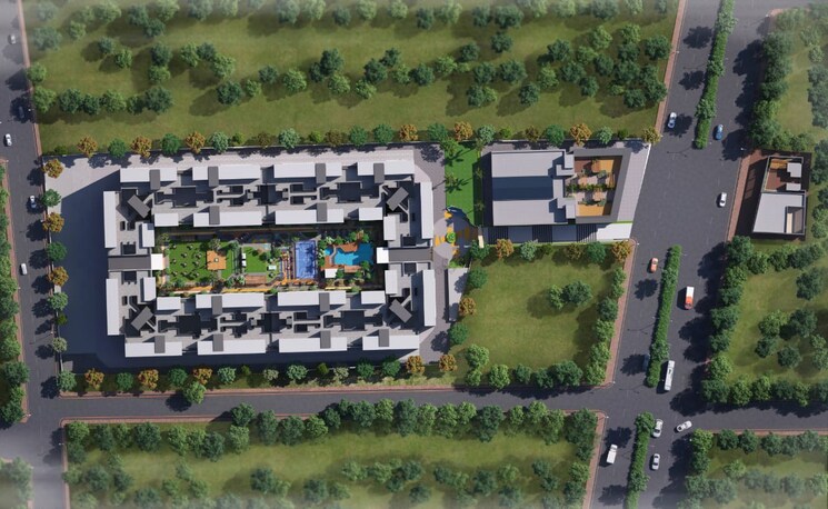 Master Plan, pristine-allure 3 Bedroom 1065 Sq.Ft. Apartment In Kharadi Pune 8320974