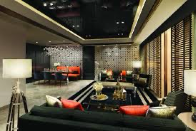 Living Room, lodha-the-park 3 Bedroom 1331 Sq.Ft. Builder Floor In Kamala Mill Mumbai 8321078