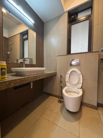 Bathroom in 2 BHK Apartment at Shapoorji Pallonji Vicinia, Powai – for Rent