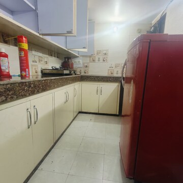 Kitchen in 1.5 BHK Builder Floor at Malviya Nagar – for Rent