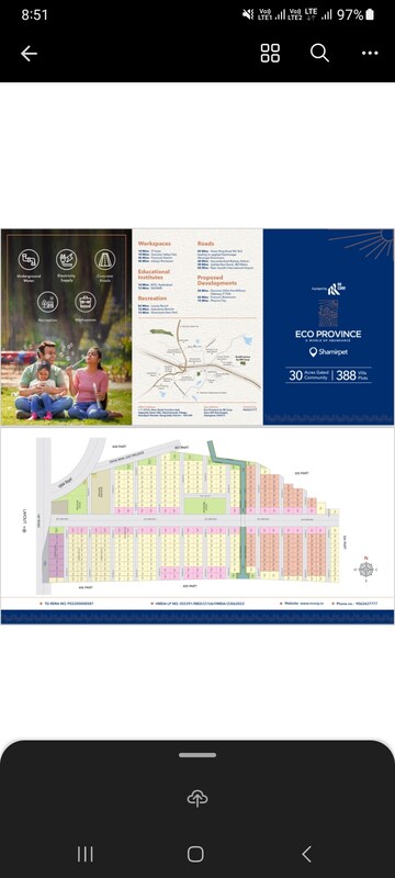 Plot For Resale in RR Eco Province Shamirpet Hyderabad  8321241