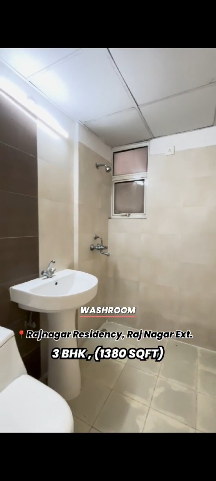 Bathroom, mittal-rajnagar-residency 3 Bedroom 1380 Sq.Ft. Apartment In Raj Nagar Extension Ghaziabad 8321297