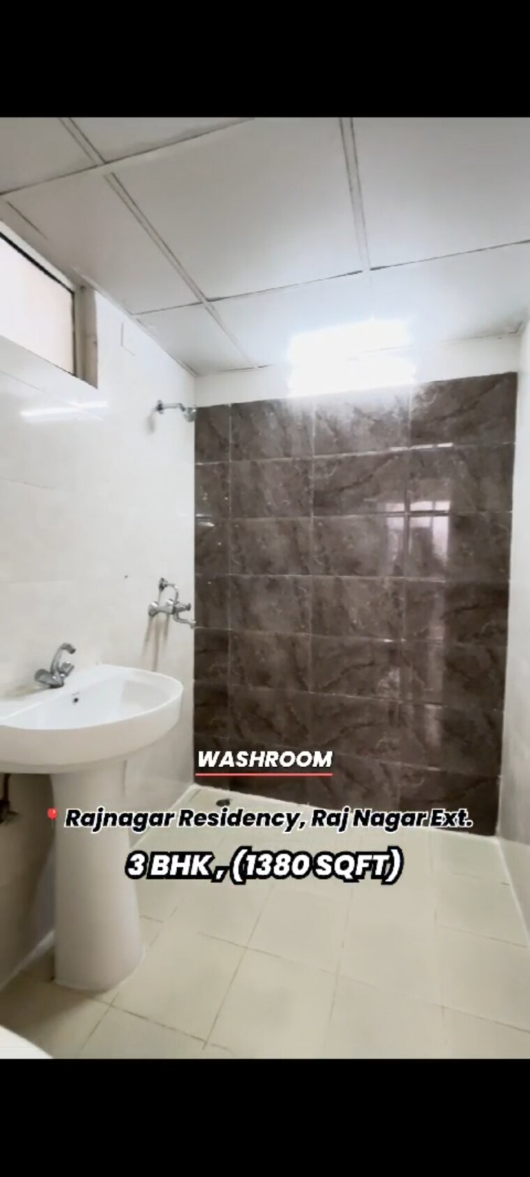 Bathroom, mittal-rajnagar-residency 3 Bedroom 1380 Sq.Ft. Apartment In Raj Nagar Extension Ghaziabad 8321297