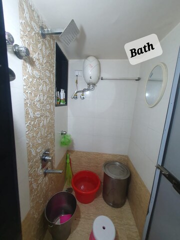 Bathroom in 1 BHK Apartment at Vighnaharta CHS Khanda Colony, Khanda Colony – for Rent