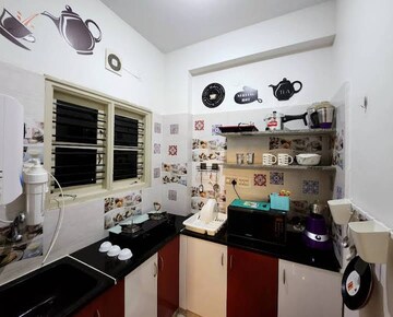 Kitchen in 1 BHK Apartment at Ramky Towers, Gachibowli – for Rent
