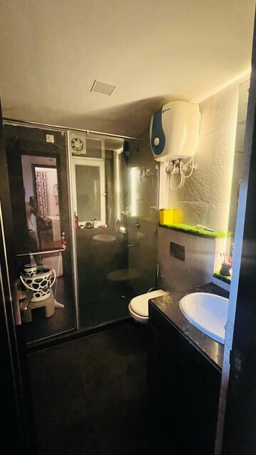 Bathroom in 3 BHK Apartment at Microtek Greenburg, Sector 86 – for Rent
