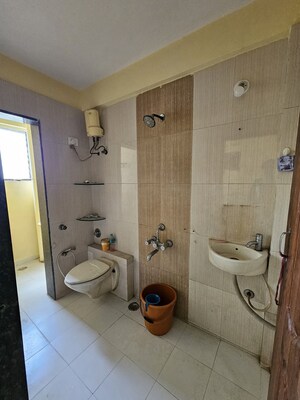 Bathroom in 2 BHK Apartment at Krishna Heights Ghansoli, Ghansoli – for Rent