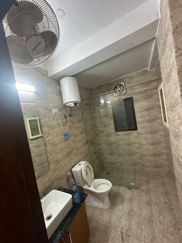 Bathroom in 3 BHK Builder Floor at Ansal Sushant Lok I, Sector 43 – for Rent