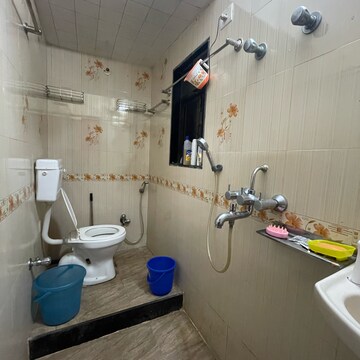 Bathroom in 1 BHK Apartment at Sai Baba Complex Goregaon, Gokuldham Colony – for Rent