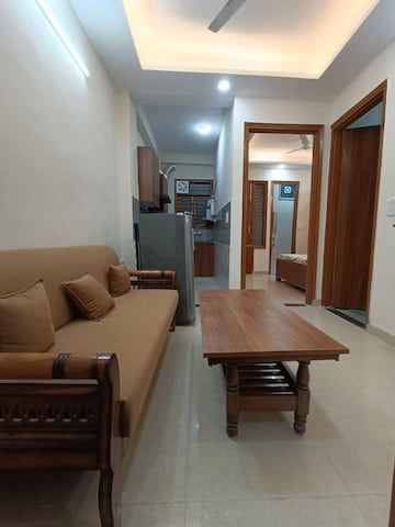 Living Room in 2 BHK Builder Floor at Super Mart 1, Sector 27 – for Rent