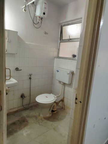 Bathroom in 2 BHK Apartment at Rail Vihar CHS, Kharghar Sector 4 – for Rent