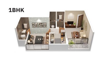 Floor Plan in 1 BHK Builder Floor at Pisarve – for Sale