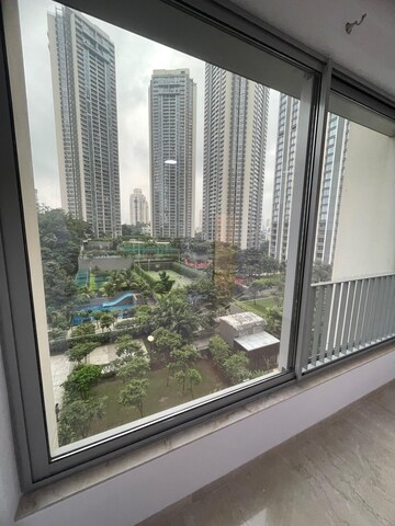 Balcony in 3 BHK Apartment at Oberoi Realty Esquire, Goregaon East – for Rent