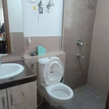 Bathroom in 3 BHK Apartment at Supertech Cape Town, Sector 74 – for Rent